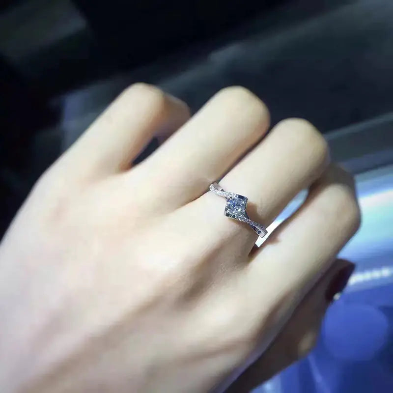 Gold Diamant Ring Angel Kiss